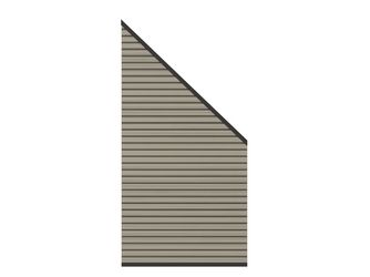 Sichtschutzzaun WPC / Aluminium grau "SYSTEM NEO"