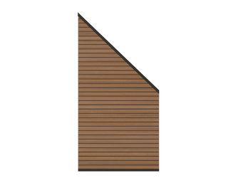 Sichtschutzzaun WPC / Aluminium braun "SYSTEM NEO"