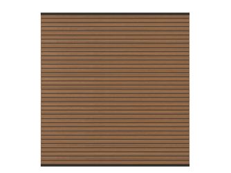 Sichtschutzzaun WPC / Aluminium braun "SYSTEM NEO"