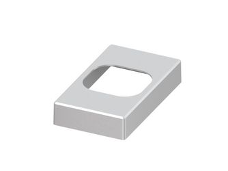 SYSTEM Pfosten BASIC Pfostenfußabdeckung silber 16,5x9,5x3cm