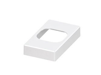 SYSTEM Pfosten BASIC Pfostenfußabdeckung weiß 16,5x9,5x3cm