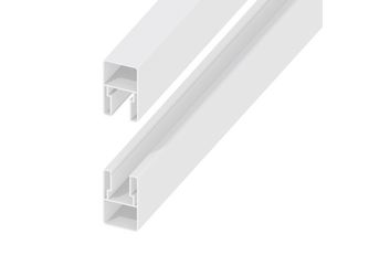 SYSTEM Rahmenset weiß Senrkrechtmontage 180x10x8cm