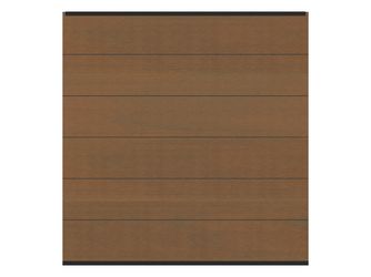 Sichtschutzzaun WPC / Aluminium braun "SYSTEM WPC PLATINUM XL"