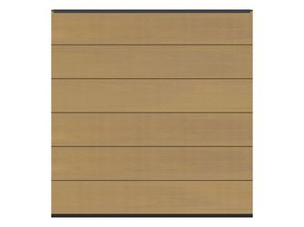 Sichtschutzzaun WPC / Aluminium lärche "SYSTEM WPC PLATINUM XL"