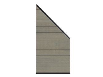 Sichtschutzzaun WPC / Aluminium grau "SYSTEM WPC PLATINUM"