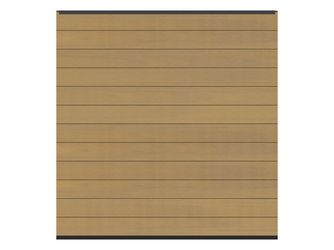 Sichtschutzzaun WPC / Aluminium lärche "SYSTEM WPC PLATINUM"