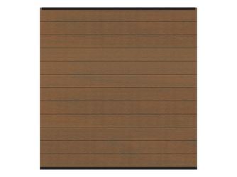 Sichtschutzzaun WPC / Aluminium braun "SYSTEM WPC PLATINUM"