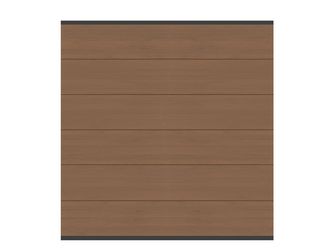 Sichtschutzzaun WPC / Aluminium mandel "SYSTEM WPC XL"