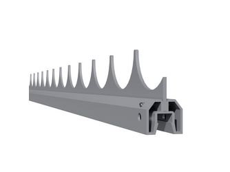 SYSTEM Zaun Übersteig-Schutz silber ab Höhe 160cm
