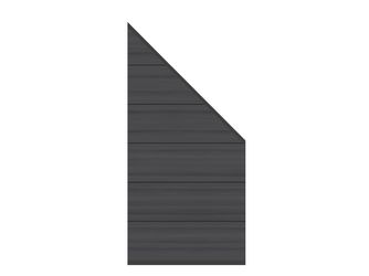 Sichtschutzzaun WPC / Aluminium anthrazit "SYSTEM WPC PLATINUM XL"