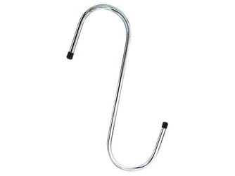 S-Haken, galv. blau verzinkt, Ø6mm, Gesamthöhe  180mm