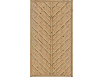 Sichtschutzzaun Lärche / Douglasie Natur unbehandelt "Saragossa"