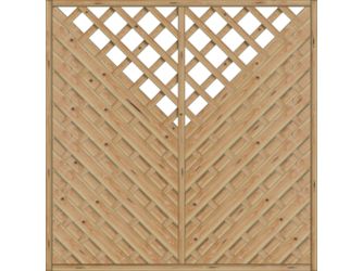 Sichtschutzzaun Lärche / Douglasie Natur unbehandelt "Saragossa"