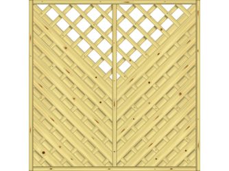 Sichtschutzzaun Fichte KDI Grün "Saragossa"