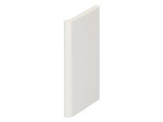 Satin Flachprofil 6x95mm Hartschaum Weiß (hartschaum) 500cm
