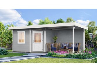 Saunahaus SALO2 BioS 7, 5 KW, hellgrau