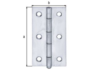 Scharnier, Edelstahl, LxB 82x44mm Scharnier, Edelstahl, LxB 82x44mm