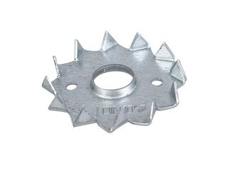Scheibendübel mit Zähnen, einseitig, sendz.vz., Außen:Ø50mm, Innen:Ø12mm, f. M12 Scheibendübel mit Zähnen, einseitig, sendz.vz., Außen:Ø50mm, Innen:Ø12mm, f. M12