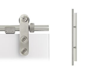 Schiebetürbeschlag-Set (inkl. Griffe) "Edition Basic"