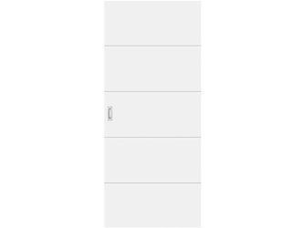 Holzschiebetür Naturweiß ähnlich RAL 9010 Mala 05 Röhrenspan KK1 "Mala"