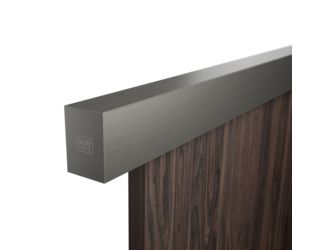 Schiebetürsystem PLANEO X120 COMFORT Wandmontage/Holztür 2m 1-flügelig Kaschmirgrau