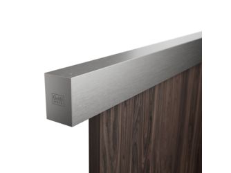 Schiebetürsystem PLANEO X120 Deckenmontage/Holztür 2m 1-flügelig Edelstahl-Optik ma./C31