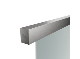 Schiebetürsystem PLANEO X120 Wandmontage/Glastür 2,2m 1-flügelig Edelstahl-Optik ma./C31