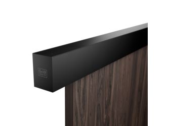 Schiebetürsystem PLANEO X60 COMFORT Wandmontage/Holztür 2m 1-flügelig Graphitschwarz