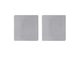 Schlüsselrosettenpaar eckig Blindrosette Flachrosette Edelst. ma.