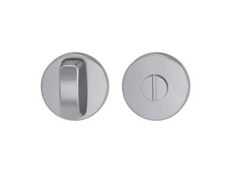 Schlüsselrosettenpaar rund WC Klipptechnik Edelst. ma.