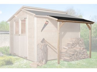 Schleppdach für modernes Schraubsystem, 95x205cm, natur