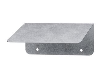 Schrägschutzdach, sendzimirverzinkt, LxBxHxS : 140x125x66x0,75 mm