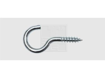 Schraubhaken gebogen 3,3x50 Stahl verzinkt (10 Stück) - 239 450 30