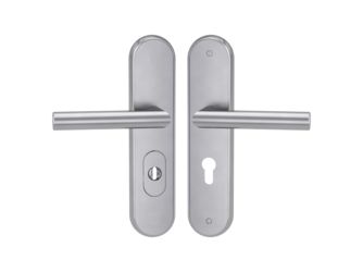 Schutzschildgarnitur TITANO_884 ES1 FS 72mm Zylinderabdeckung Tür 38-50mm Edelst. ma. Griff/Griff LUCIA PROF