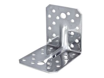 Schwerlast-Winkelverbinder m.Sicke, Edelstahl, TxHxB 105x105x90mm Schwerlast-Winkelverbinder m.Sicke, Edelstahl, TxHxB 105x105x90mm