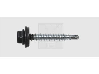 Sechskantbohrschrauben mit Dichtscheibe anthrazit RAL 7016 4,8x35 Stahl verzinkt (100 Stück) - 211 48 354 20 Sechskantbohrschrauben mit Dichtscheibe anthrazit RAL 7016 4,8x35 Stahl verzinkt (100 Stück) - 211 48 354 20