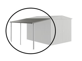 Seitendach zu Europa Gr. 6/7 quarzgrau- metallic 1500x3000x1700mm