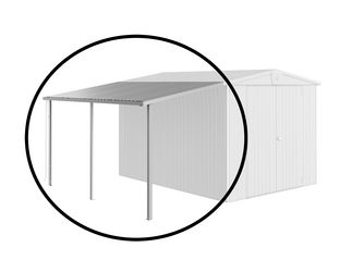 Seitendach zu Europa Gr. 6/7 silber- metallic 1500x3000x1700mm