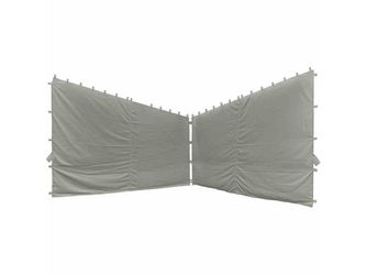 Seitenteile zu Pavillon Berlino 4x4 m, grau, 2er Set Bez. Polyester in hellgrau Seitenteile zu Pavillon Berlino 4x4 m, grau, 2er Set Bez. Polyester in hellgrau