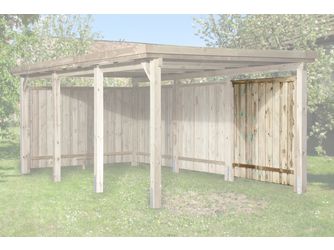 Seitenwand für Carports, kdi, 20mm