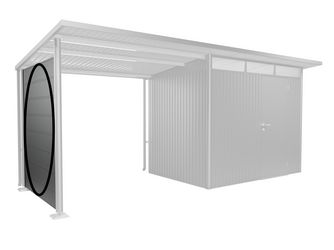 Seitenwand für Seitendach zu Gerätehaus AvantGarde A1,A5 quarzgrau- metallic 1570x29x1820mm