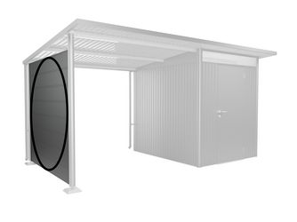 Seitenwand für Seitendach zu Gerätehaus AvantGarde A2,A6 quarzgrau- metallic 1970x29x1820mm