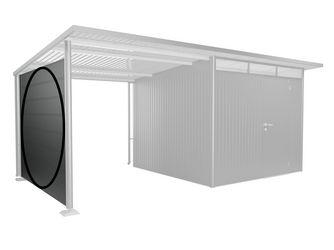 Seitenwand für Seitendach zu Gerätehaus AvantGarde A3,A7 dunkelgrau- metallic 2380x29x1820mm