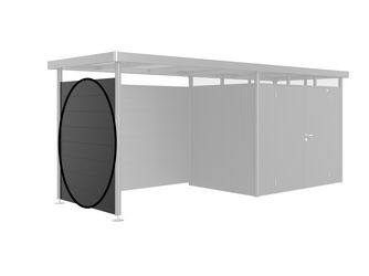 Seitenwand für Seitendach zu Gerätehaus HighLine H2 dunkelgrau- metallic 1570x1810x25mm