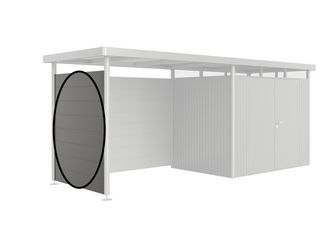 Seitenwand für Seitendach zu Gerätehaus HighLine H2 quarzgrau- metallic 1570x1810x25mm
