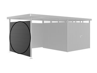 Seitenwand für Seitendach zu Gerätehaus HighLine H4 dunkelgrau- metallic 2370x1810x25mm