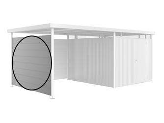 Seitenwand für Seitendach zu Gerätehaus HighLine H5, H6 silber- metallic 2770x1810x25mm