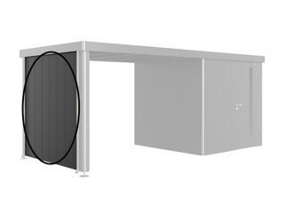 Seitenwand für Seitendach zu Gerätehaus Neo Gr. 2A/2B/2C/2D dujkelgrau-metallic 2030x2000x43mm