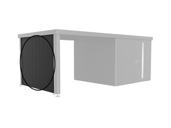 Seitenwand für Seitendach zu Gerätehaus Neo Gr. 3A/3B/3C/3D dujkelgrau-metallic 2590x2000x43mm
