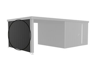Seitenwand für Seitendach zu Gerätehaus Neo Gr. 4A/4B/4C/4D dujkelgrau-metallic 3150x2000x43mm